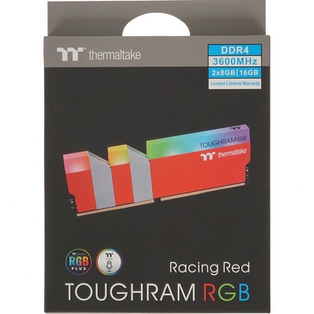 DIMM DDR4 16384 16Gb (2x8GB) DDR4 3600MHz Thermaltake TOUGHRAM Racing Re RGB CL18 RG25D408GX2-3600C1 DIMM DDR4 16384 16Gb (2x8GB) DDR4 3600MHz Thermaltake TOUGHRAM Racing Re RGB CL18 RG25D408GX2-3600C1