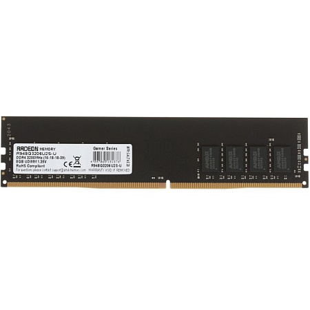 DIMM DDR4 8192Mb PC25600 DDR4-3200 AMD Radeon R9 Gamer Series, CL16, 1.35V
