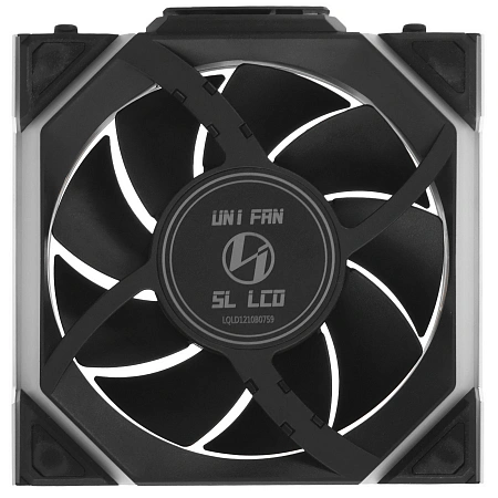 Вентилятор Lian Li UNI FAN SL WIRELESS LCD 120 12SLLCD1W1B BLACK (120x124,5x28мм (1.6” LCD дисплей,P