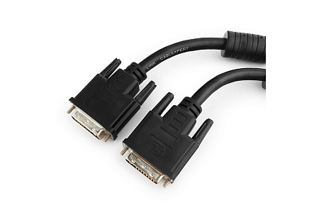 Кабель DVI-D Gembird/Cablexpert CC-DVI2-10M 10м,dual link 25M/25M,экран,феррит,кольца,пакет