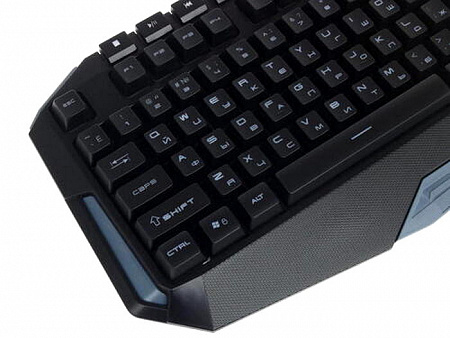 Клавиатура проводная Jet.A GamingLine K19 LED со светодиодной подсветкой, USB, чёрная