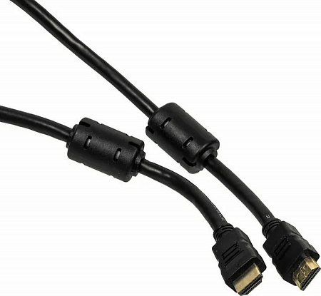 Кабель аудио-видео Ningbo HDMI-5M-MG HDMI (m)/HDMI (m) 5м. феррит.кольца Позолоченные контакты черны
