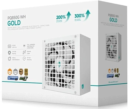 Блок питания ATX 850W Deepcool GAMERSTORM PQ850G 80+GOLD (ATX 3.1,Full Cable Management,PWM 120mm fa