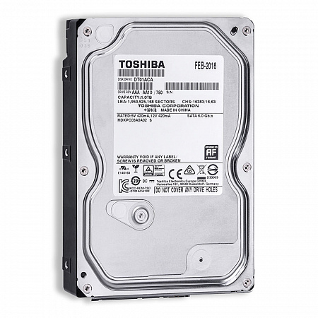 Накопитель HDD 3,5" SATAIII 1Tb Toshiba DT01 DT01ACA100,32MB,7200 RPM