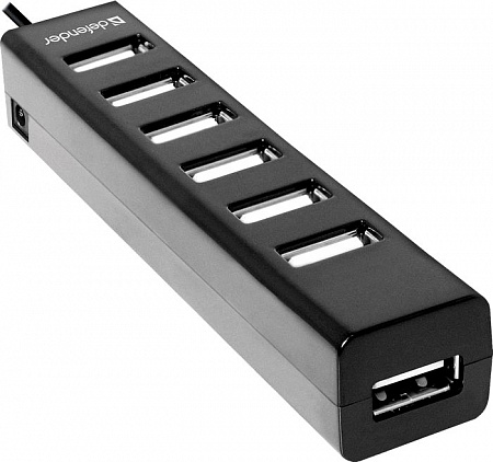 USB-концентратор Defender Quadro Swift USB2.0, 7 портов
