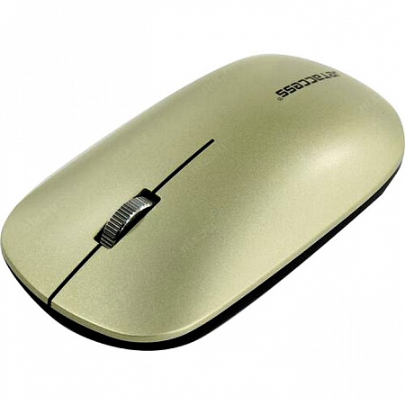 Беспроводной набор слим-клавиатуры и мыши JETACCESS SLIM LINE KM41 W,золотой-черный