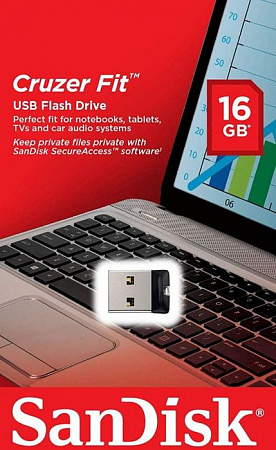 USB-флеш-накопитель 16Gb er Sandisk CruzFit USB2.0 черный