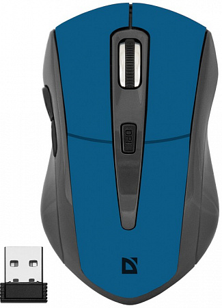 Беспроводная оптическая мышь Defender Accura MM-965 голубой,6 кнопок,800-1600dpi