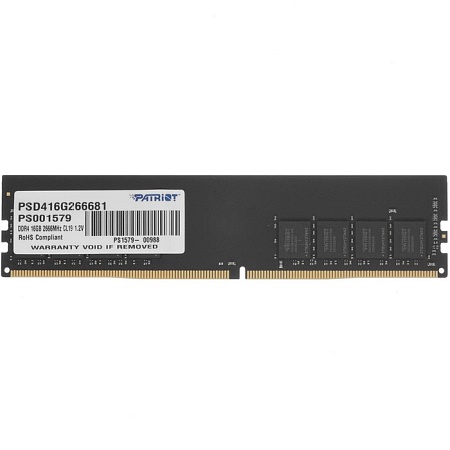 DIMM DDR4 16384Mb PC21300 Patriot Signature Line 16Gb 2666MHz CL19 PSD416G266681