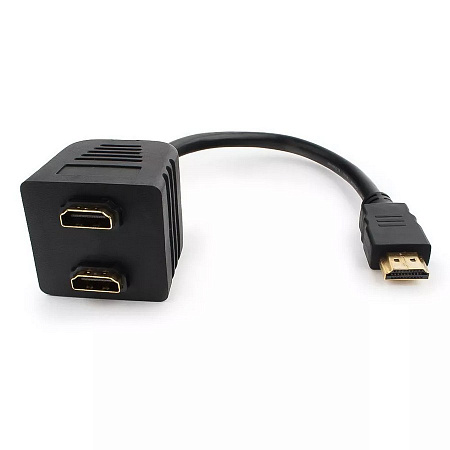 Разветвитель HDMI Cablexpert DSP-2PH4-002, HD19F/2x19F, 1 компьютер - 2 монитора