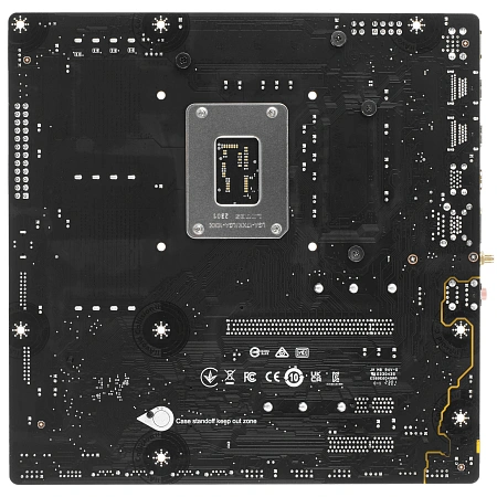 Материнская плата S1700 mATX MSI PRO B760M-A WIFI DDR5 (Intel B760,4xDDR5-5600МГц,2xPCI-Ex16,2xM.2)