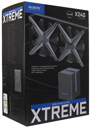 Кулер Alseye XTREME X240 A для Intel/AMD (TDP250W,PWM,5 pin,RGB+LED Fan) Вод.охлаж.