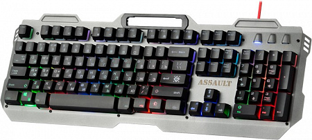 Клавиатура игровая Defender Assault GK-350L RU,радужная,металл