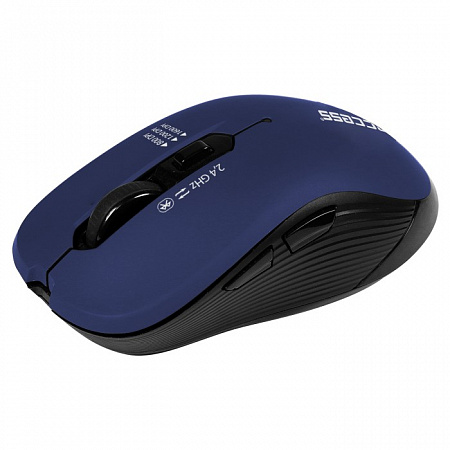 Беспроводная мышь Jet.A Comfort OM-B90G синяя (1000/1600dpi, 6 кнопок, USB & Bluetooth)